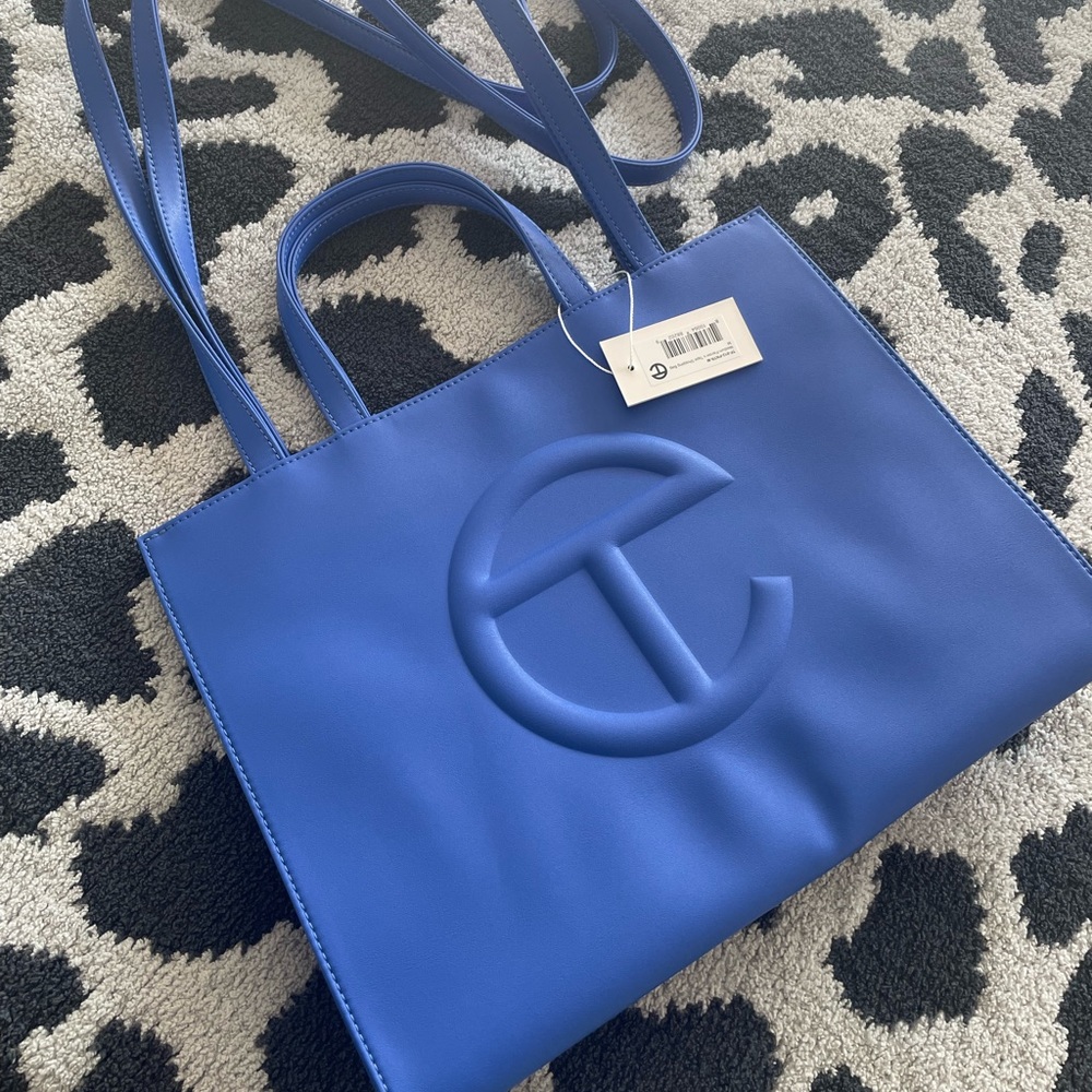 TELFAR medium shopping bag in painter’s tape